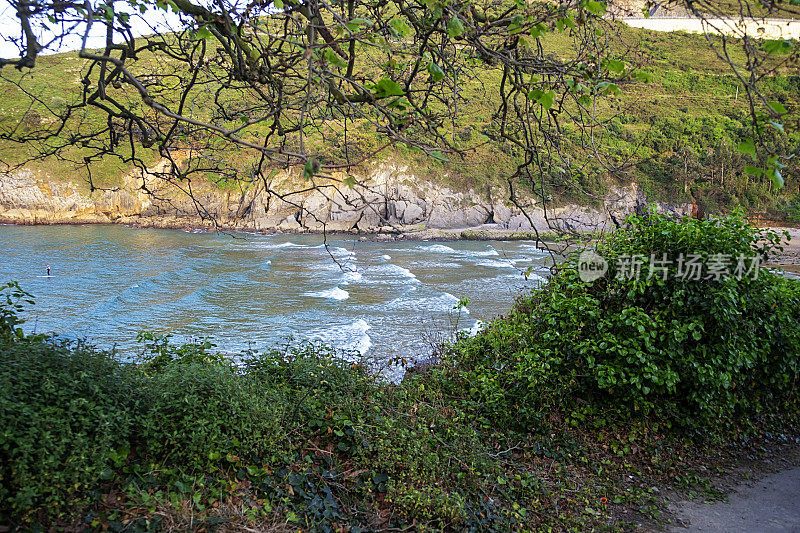 Beach Miono。卡斯特罗・乌尔迪埃斯，西班牙